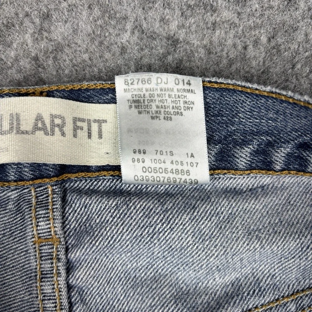 Vintage Levi's 505 Jeans Mens 36x32 Straight Leg Medium Wash Y2K Red Tab Blue